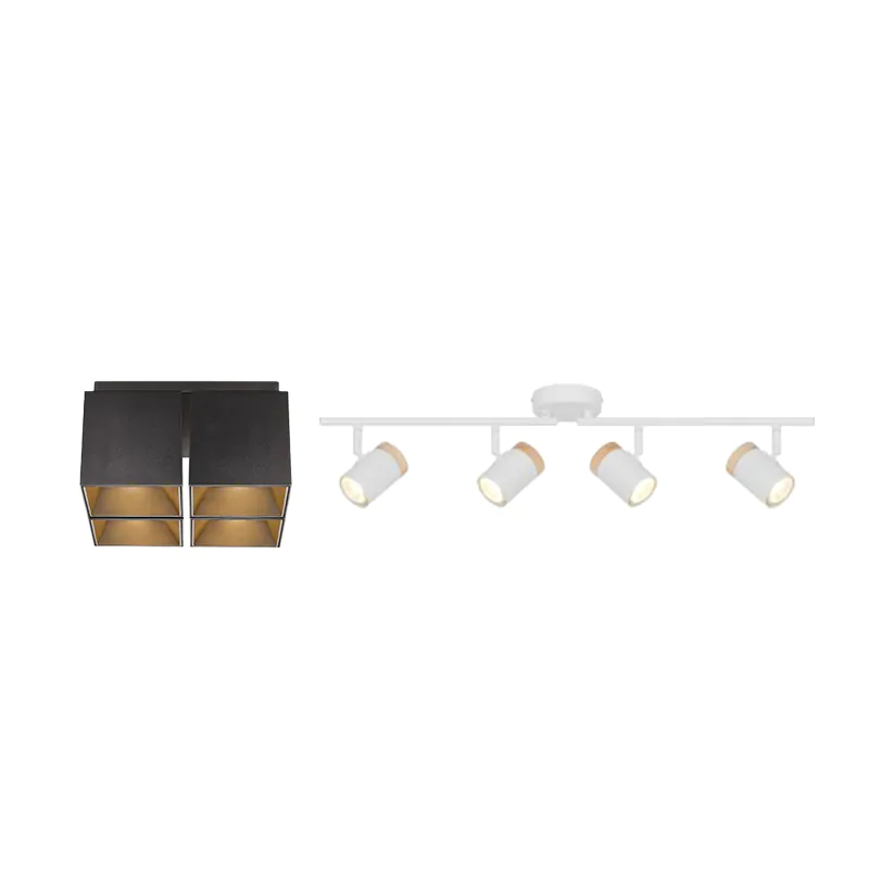 4 spot taklampe