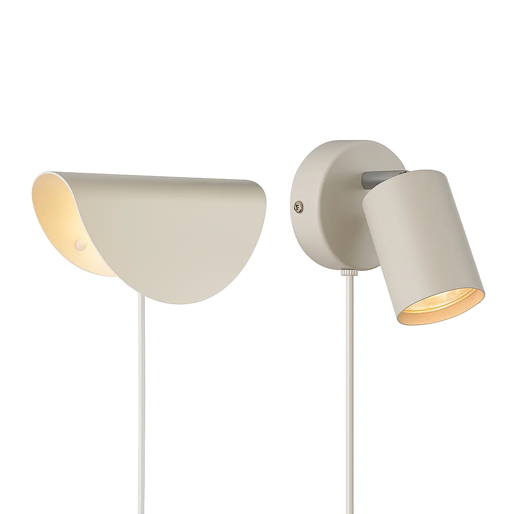 Beige design vegglamper