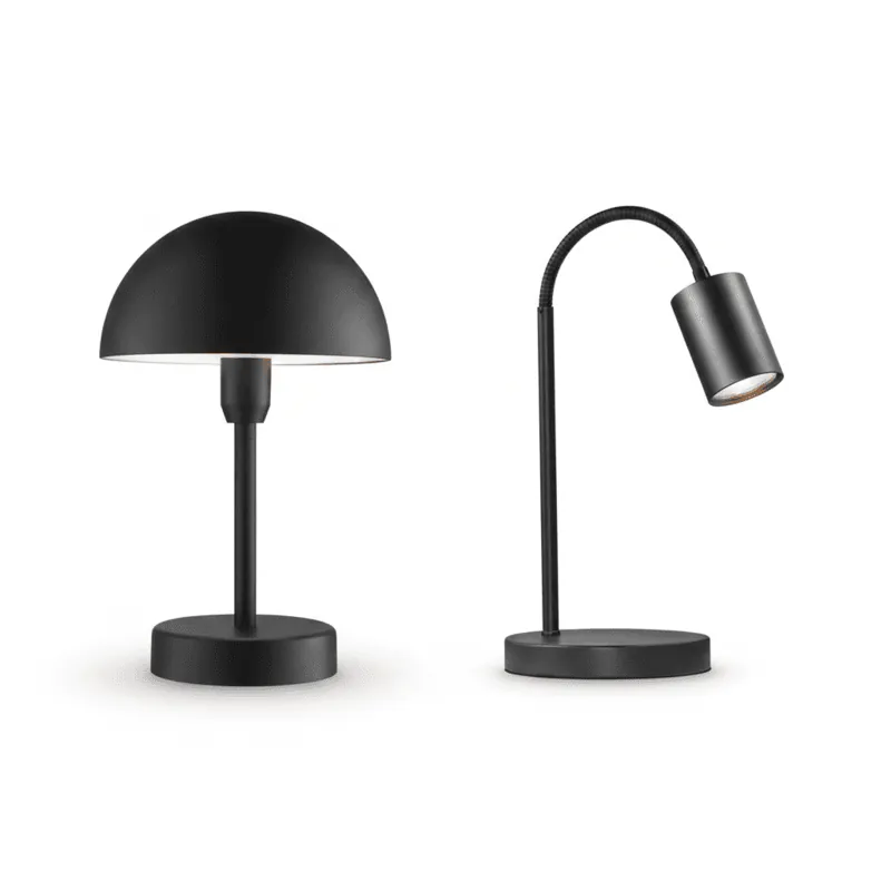 Bordlamper sort