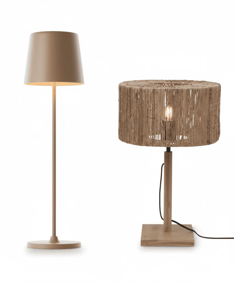 Bordlamper brun