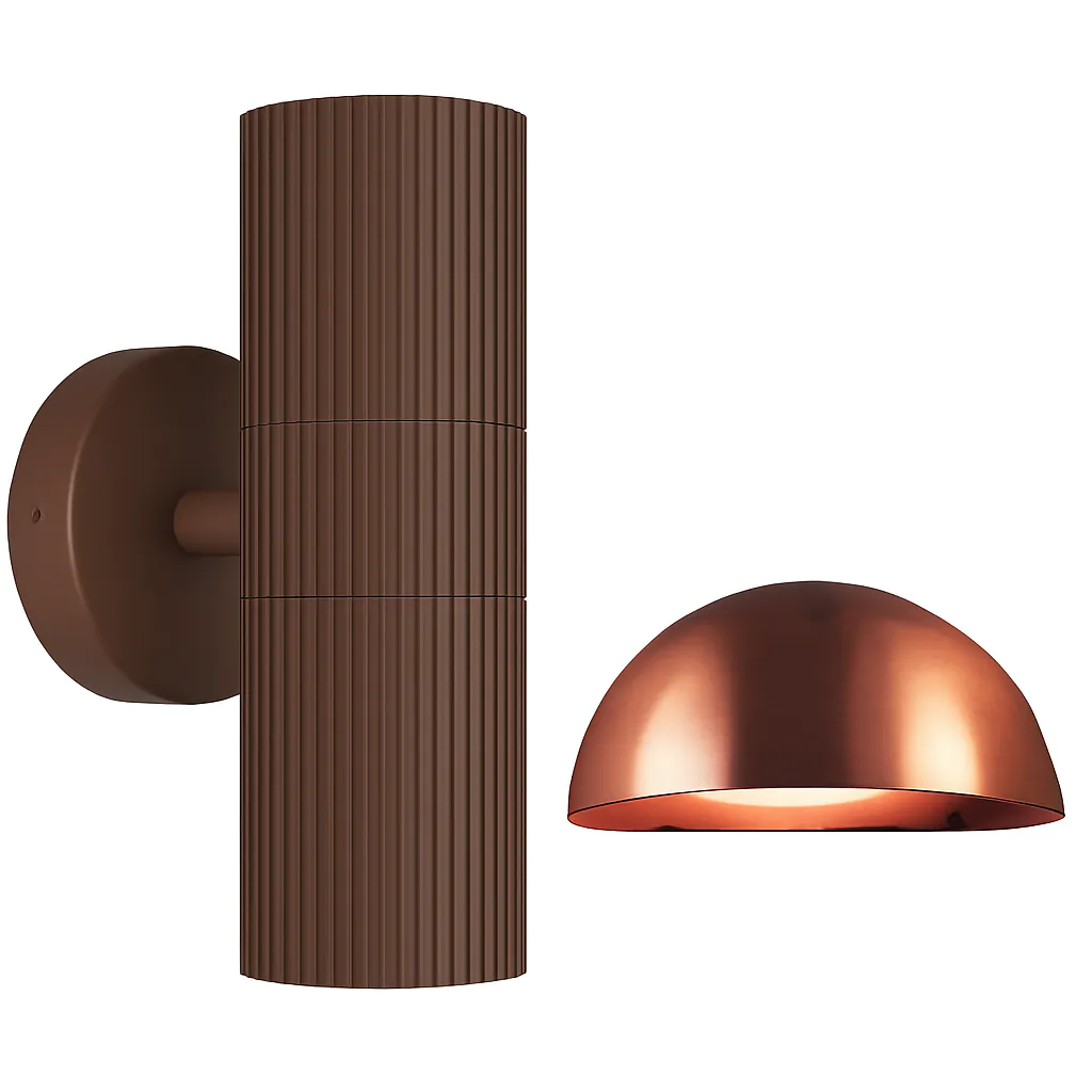 Vegglamper i kobber design