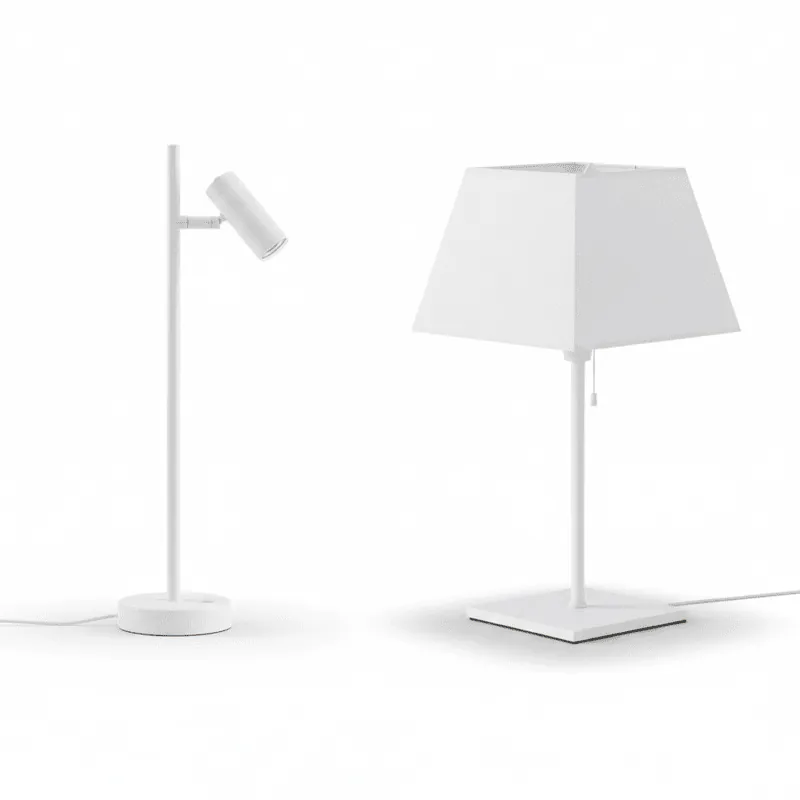 Bordlamper hvit