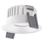 Ledvance LED spot Fix Aluminium Hvit 8W 680lm 36D - 930 varm hvit | Utskjæring 68mm - IP44 - beste fargegjengivelse - dimbar