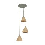 Ledvance LED Pendel Lampe Decor Rotting Tallerken Brun | Egnet for 3x E27