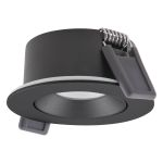 Ledvance LED spot Air Adjust Aluminium svart 4W 300lm 36D - 927 ekstra varm hvit | Utskjæring 68mm - IP23 - beste fargegjengivelse - dimbar