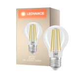 Ledvance filament LED E27 Pære klar 5W 1055lm - 830 varm hvit | erstatter 75W