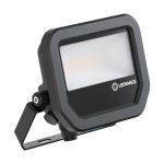 Ledvance LED Flomlys Aluminium Svart 8W 1200lm 100D - 840 Kald Hvit | IP66 - Symmetrisk