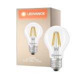 Ledvance Classic LED E27 Pære Filament Klar 3.4W 470lm - 827 Ekstra Varm Hvit | Dimbar - Erstatter 40W