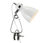 Nordlux Bordlampe Cyclone Clamp Metall Hvit | Egnet for 1x E14