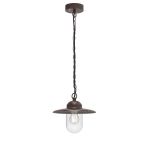 Nordlux Luxembourg Pendel Lampe Metall og Glass Rusten | IP33 - Egnet for E27
