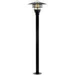 Nordlux Lønstrup 32 Sokkelampe Metall og Glass Svart | 320mm - IP44 - Egnet for E27