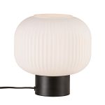 Nordlux Bordlampe Milford Glass Svart | Egnet for 1x E27