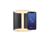 Nordlux Grip Smart LED Veggbelysning svart 10W 830lm 120D - 827 ekstra varm hvit | dimbar – IP54