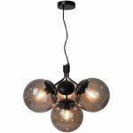 Nordlux Pendel lampe Ivona 4x E27 svart - Metall | Max. 28W