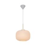 Nordlux Milford Pendel Lampe Glass Hvit | Egnet for E27