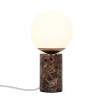 Nordlux Bordlampe Lilly Glass Brun | Egnet for 1x E14