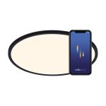 Nordlux Oja Smart 42 Taklampe Metall Svart 20W 2300lm - 827-865 Innstillbar Hvit | 424mm - Wifi og Blåtooth Dimbar