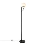 Nordlux Wilson Gulvlampe Glass og Metall Svart | Egnet for G9