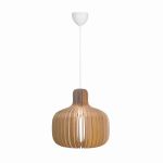 Nordlux Hazo 43 Pendel Lampe Tre Brun | Egnet for 1x E27