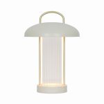 Nordlux Bordlampe Mirano Metall og Glass Beige 3W 150lm - 830 Varm Hvit | 3-Trinn Dimbar