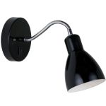 Nordlux Cyclone Veggbelysning Metall Svart | Egnet for E14