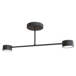 Emibig Taklampe Halo Stål Svart | Egnet for 2x GX53 - Max 8W
