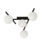 Emibig Taklampe Smart Stål Svart | Egnet for 4x E14 - Max 10W