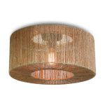Good&Mojo Taklampe Iguazu Tekstil Brun S | Egnet for 1x E27 