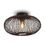 Good&Mojo Taklampe Cango Bambus Svart | Egnet for 1x E27 