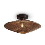 Good&Mojo Taklampe Iguazu Jute Brun | Egnet for 1x E27 