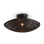 Good&Mojo Taklampe Tanami Rattan Svart | Egnet for 1x E27 