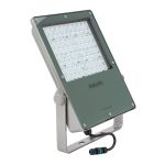 Philips LED Flomlys Coreline BVP130 Grå 141W 21000lm 52x102D - 740 Kald Hvit | IP66 - Asymmetrisk