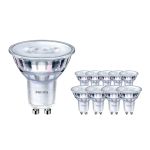 Fordelspakning 10x Philips Corepro LED Spot GU10 PAR16 4.6W 370lm 36D - 830 varm hvit | erstatter 50W
