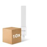 Fordelspakning 10x Noxion Lucent PL-S LED 4.3W - 840 Kald Hvit | 2-Stift - Erstatter 9W