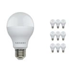 Fordelspakning 10x Noxion Lucent Classic LED E27 Pære Matt 13W 1521lm - 830 Varm Hvit | Erstatter 100W