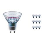 Fordelspakning 10x Philips MASTER LED Spot ExpertColor GU10 PAR16 3.9W 265lm 25D - 927 ekstra varm hvit | beste fargegjengivelse - dimbar - erstatter 35W