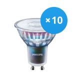 Fordelspakning 10x Philips MASTER LED Spot ExpertColor GU10 PAR16 3.9W 280lm 36D - 930 varm hvit | beste fargegjengivelse - dimbar - erstatter 35W