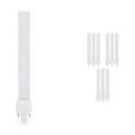 Fordelspakning 10x Ledvance Dulux S LED 6W - 830 Varm Hvit | 2-Stift - Erstatter 11W