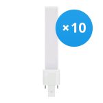 Fordelspakning 10x Ledvance Dulux-S LED 4W - 840 Kald Hvit | 2-Stift - Erstatter 9W