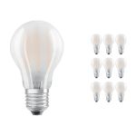 Fordelspakning 10x Ledvance Classic LED E27 Pære filament matt 4.8W 470lm - 827 ekstra varm hvit | dimbar - erstatter 40W