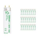 Fordelspakning 25x Osram T8 Lumilux 58W - 830 varm hvit | 150cm