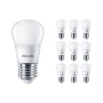 Fordelspakning 10x Philips Corepro LED Lustre E27 Ball matt 2.8W 250lm - 827 ekstra varm hvit | erstatter 25W