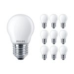 Fordelspakning 10x Philips Corepro LED Lustre E27 Ball matt 2.2W 250lm - 827 ekstra varm hvit | erstatter 25W