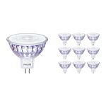 Fordelspakning 10x Philips Master LED Spot GU5.3 MR16 5.8W 345lm 36D - 922-927 Dim To Warm | Beste Fargegjengivelse - Dimbar - Erstatter 35W