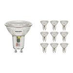 Fordelspakning 10x Noxion LED Spot GU10 PAR16 4.8W 450lm 36D - 827 Ekstra Varm Hvit | Erstatter 65W
