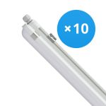 Fordelspakning 10x Philips LED Lyslister Vanntett CoreLine WT120C G2 42.9W 6000lm - 840 Kald Hvit | 150cm 