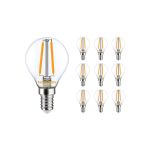 Fordelspakning 10x Noxion Lucent Lustre LED E14 Ball filament klar 2.5W 250lm – dimbar - erstatter 25W