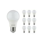 Fordelspakning 10x Noxion Lucent Classic LED E27 Pære matt 8W 806lm - 827 ekstra varm hvit | erstatter 60W