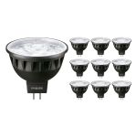 Fordelspakning 10x Philips Master LED Spot GU5.3 MR16 7.5W 500lm 36D - 930 varm hvit | beste fargegjengivelse - dimbar - erstatter 50W