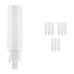 Fordelspakning 10x Ledvance Dulux-D LED 6W - 830 Varm Hvit | 2-Stift - Erstatter 13W
